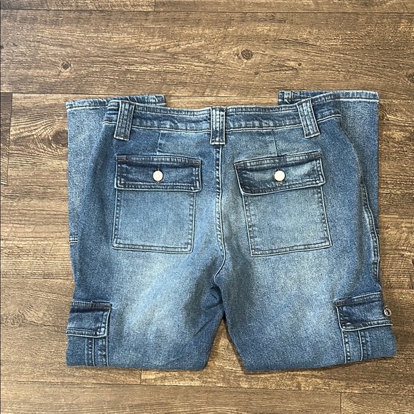 KanCan “Avery” Cargo Utility Denim Crop Jeans Women’s Size 9/28 - Picture 5 of 6
